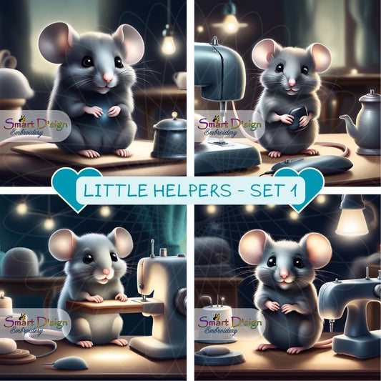 LITTLE HELPERS - SET 1 - In The Sewing Room