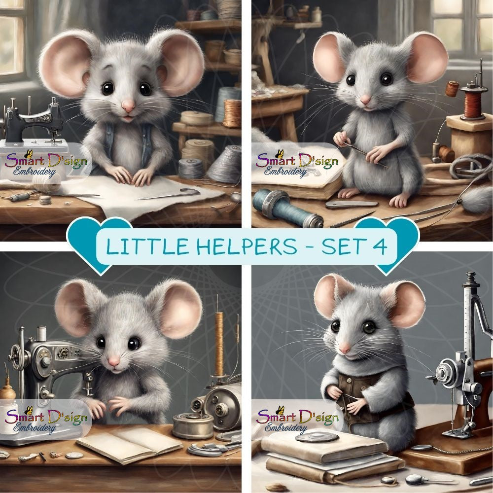 LITTLE HELPERS - SET 4 - In The Sewing Room