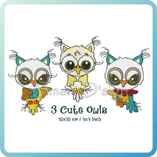 3 CUTE OWLS