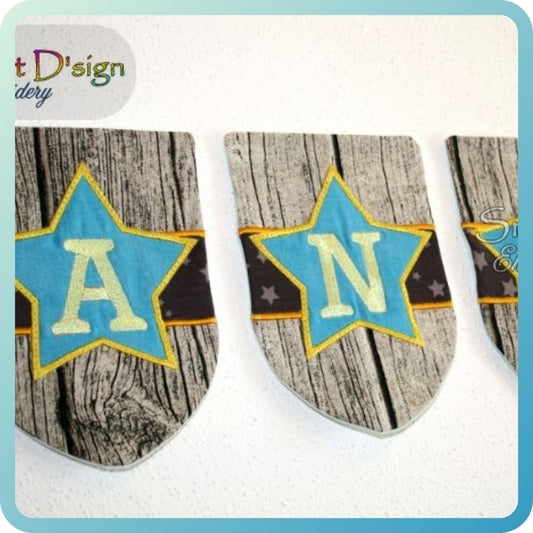 ITH STAR BUNTING LETTERS & NUMBERS Mega Set