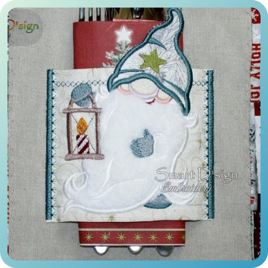 CUTLERY HOLDER ITH - with APPLIQUE GNOME No. 2