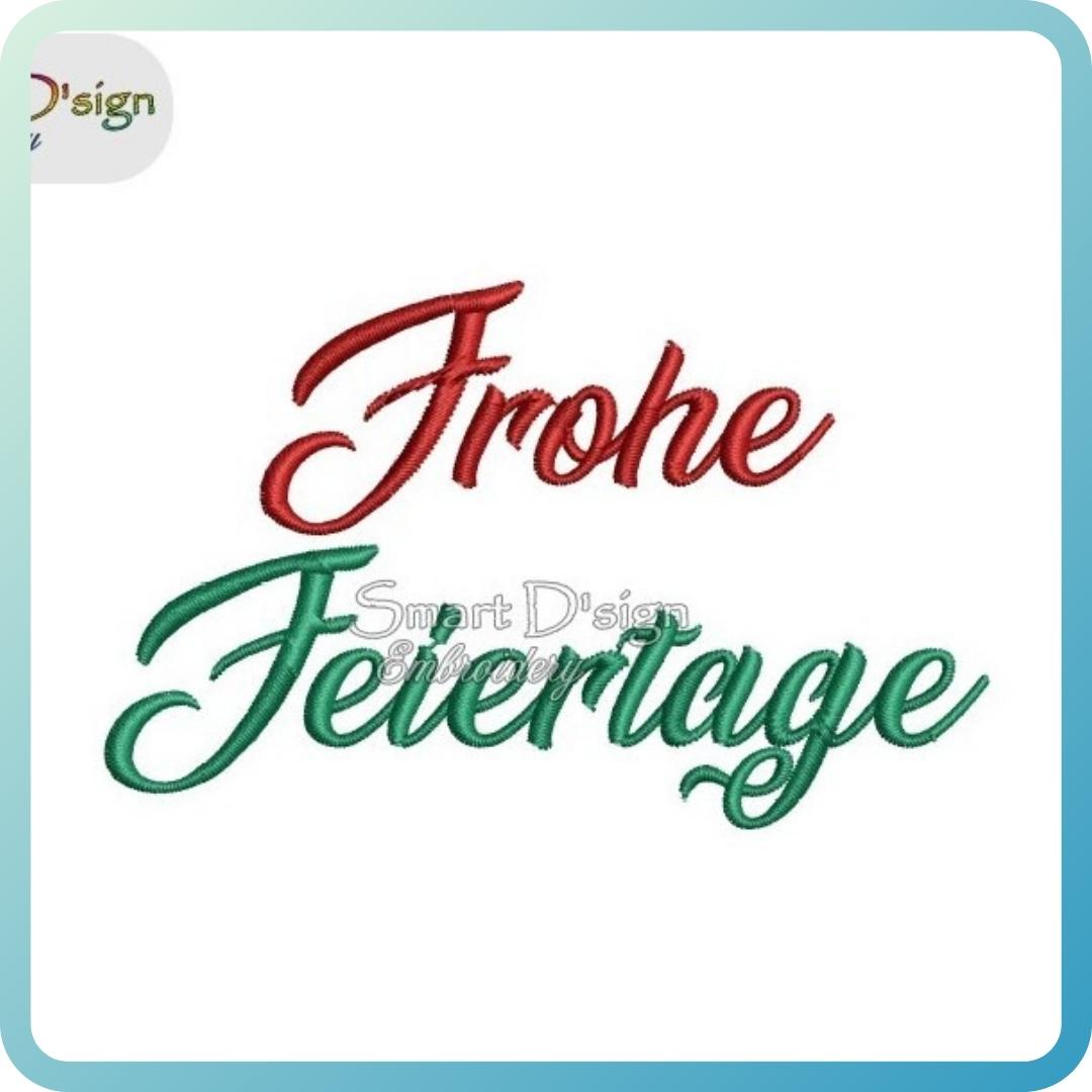 FROHE FEIERTAGE (German)
