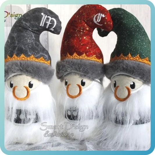 3D FREE-STANDING ITH THREE WISE MEN CHRISTMAS GNOMES Set