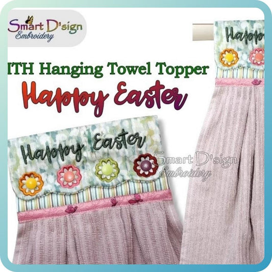 ITH Hanging Towel Topper HAPPY EASTER