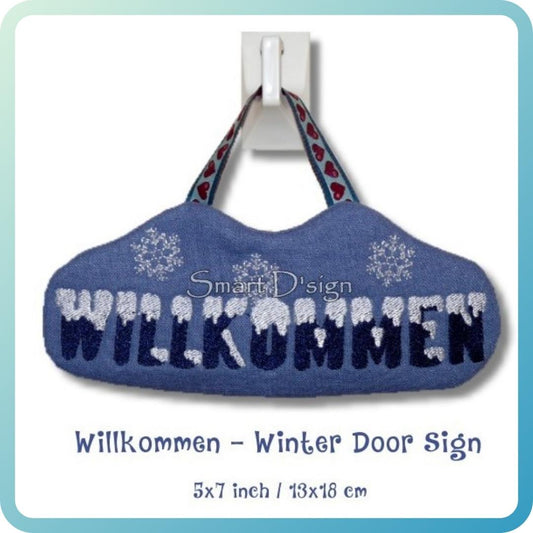 ITH DOOR SIGN WILLKOMMEN (German only)