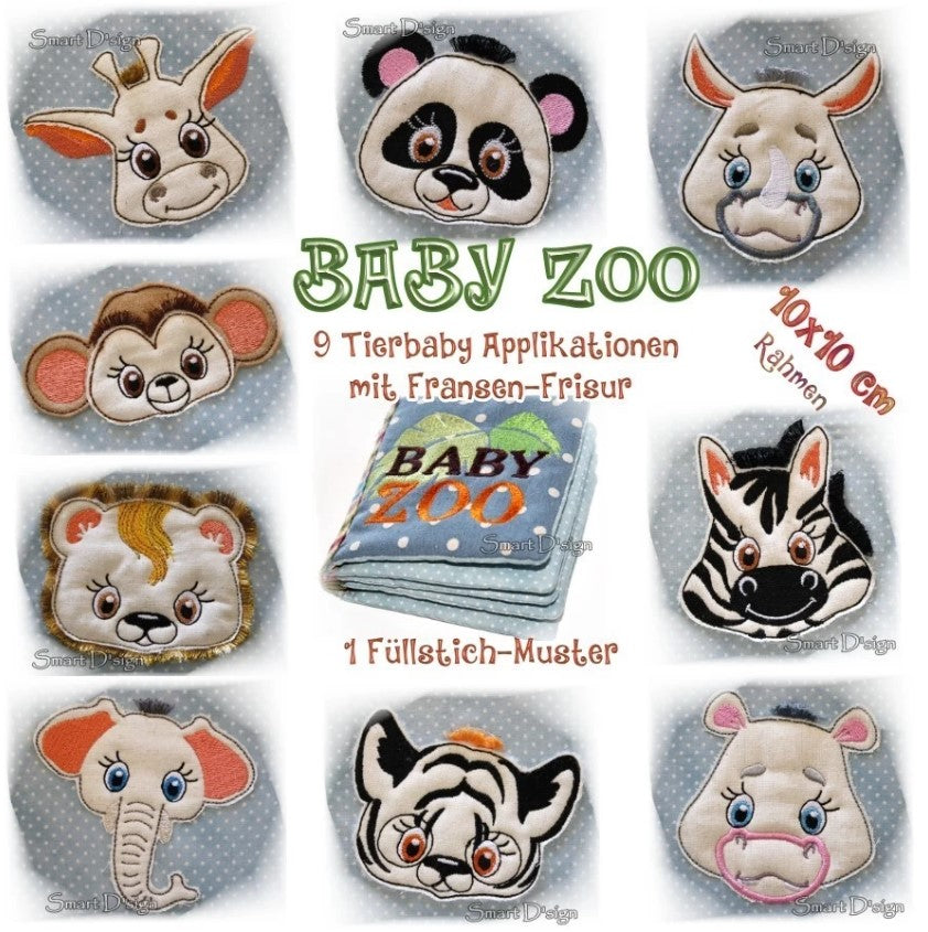 eBOOK BABY ZOO BOOK with 10 Designs