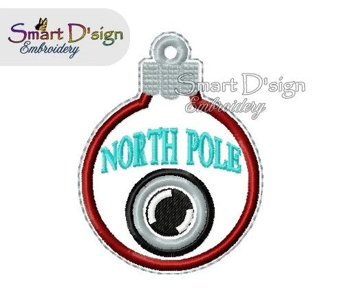ITH NORTH POLE CAM CHRISTMAS BAUBLE