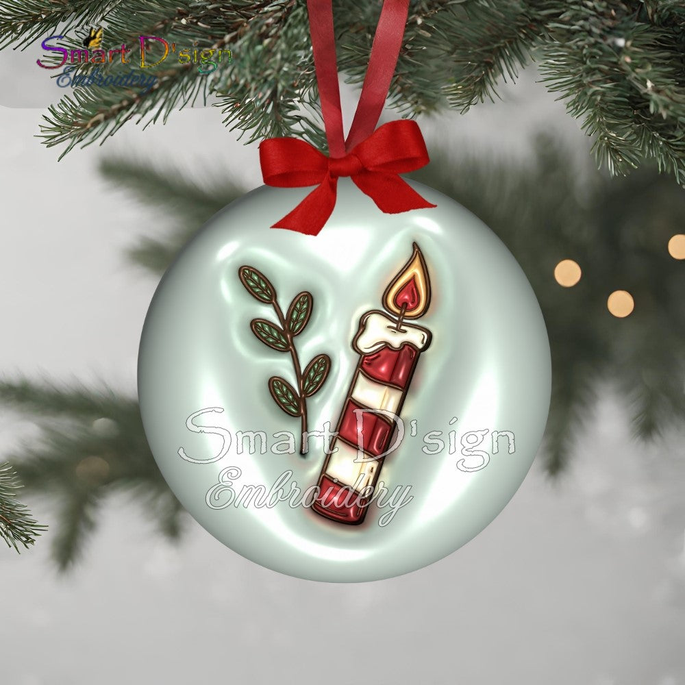 PUFFY JELLY CHRISTMAS ORNAMENTS  - Set 1