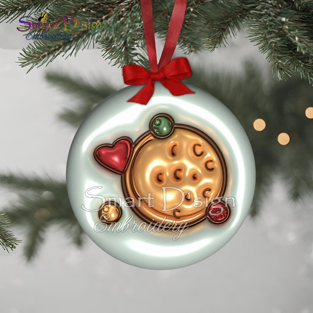 PUFFY JELLY CHRISTMAS ORNAMENTS  - Set 1