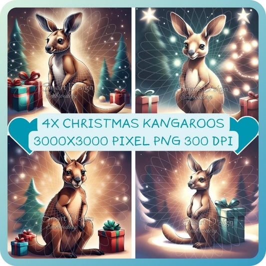 CHRISTMAS KANGAROOS - SET 1 - Australian Seasons Greetings