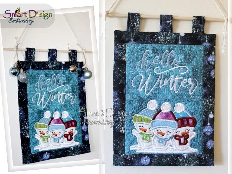 ITH WEIHNACHTSWÜNSCHE PATCHWORK POTHOLDER Set Machine Embroidery Design –  Smart D'sign Embroidery