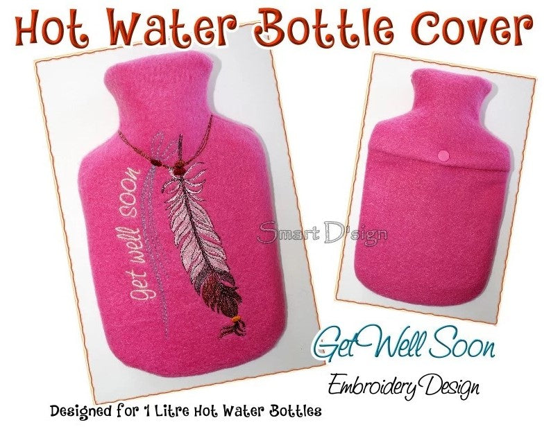 ITH HOT WATER BOTTLE COVER - Feather