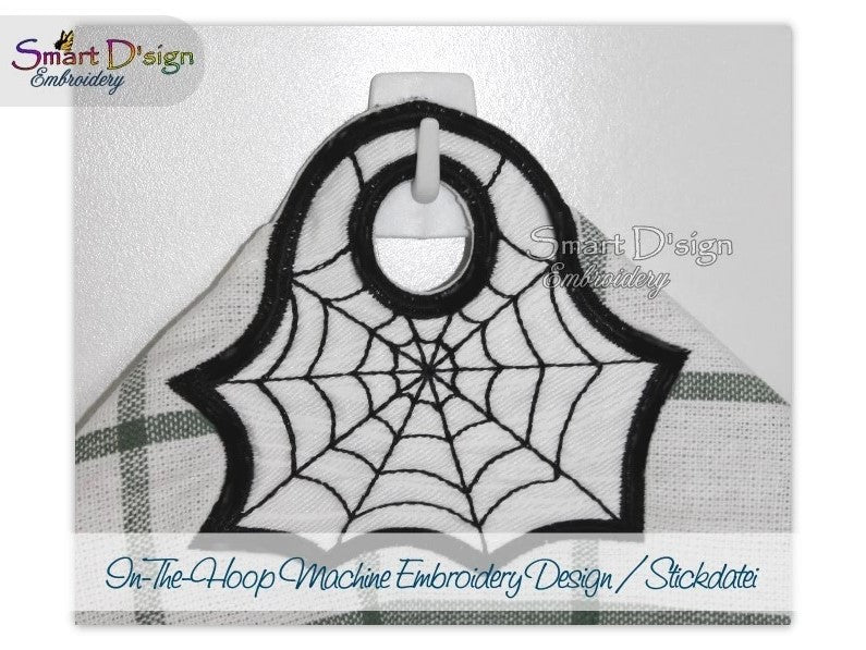SPIDER WEB - ITH TOWEL HANGER for Halloween