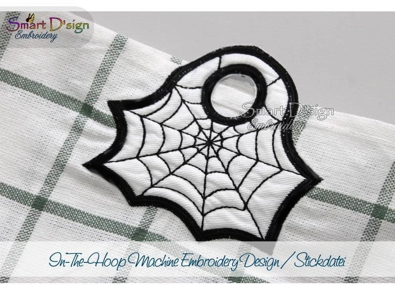 SPIDER WEB - ITH TOWEL HANGER for Halloween