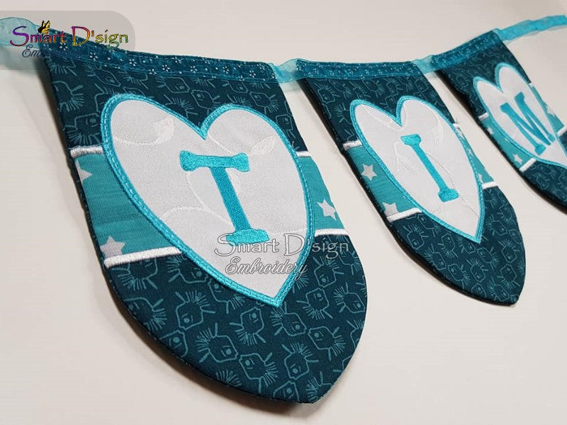 ITH HEART BUNTING LETTERS & NUMBERS Mega Set