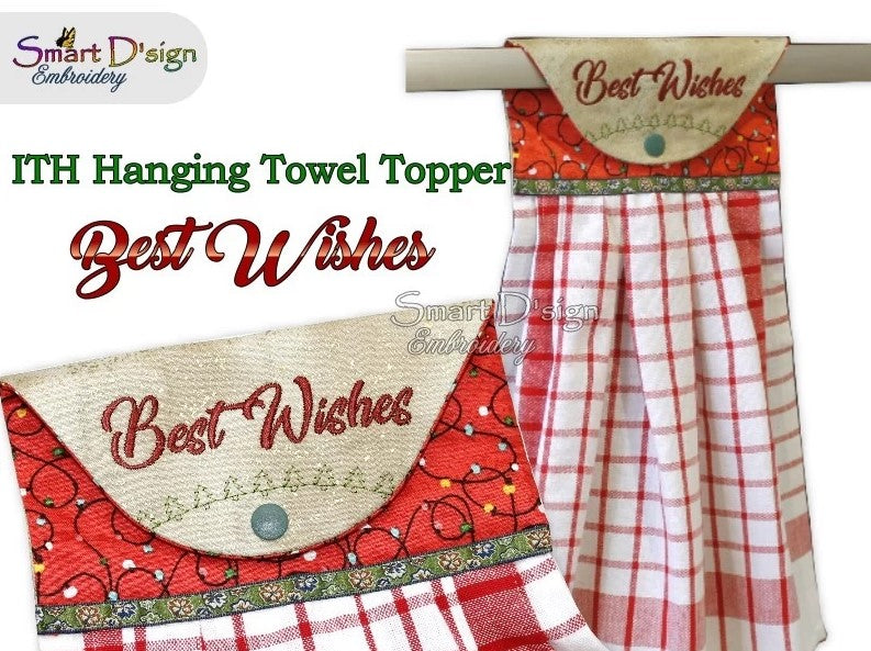 ITH Hanging Towel Topper BEST WISHES
