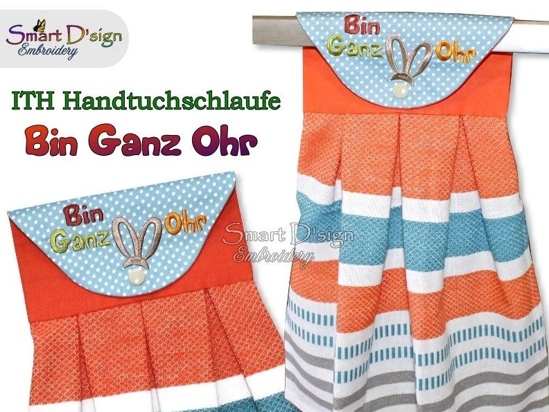 ITH Hanging Towel Topper BIN GANZ OHR - GERMAN
