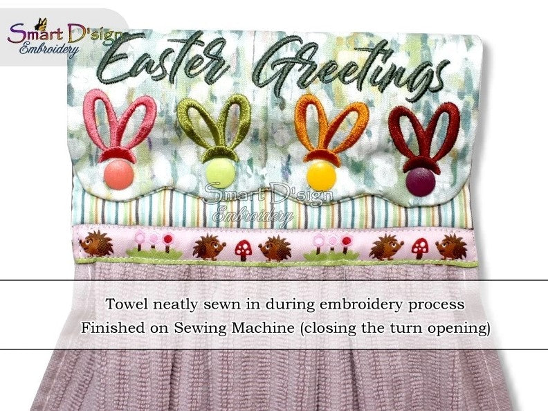 ITH OFENHANDTUCH SCHLAUFE EASTER GREETINGS - ENGLISH