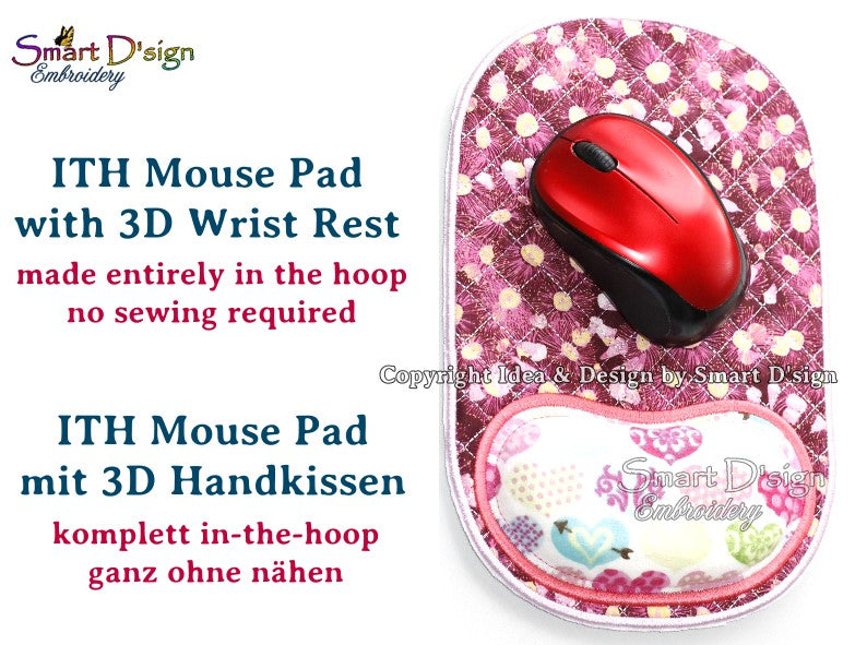 ITH MOUSE PAD with 3D Wrist Rest Cushion - No 3