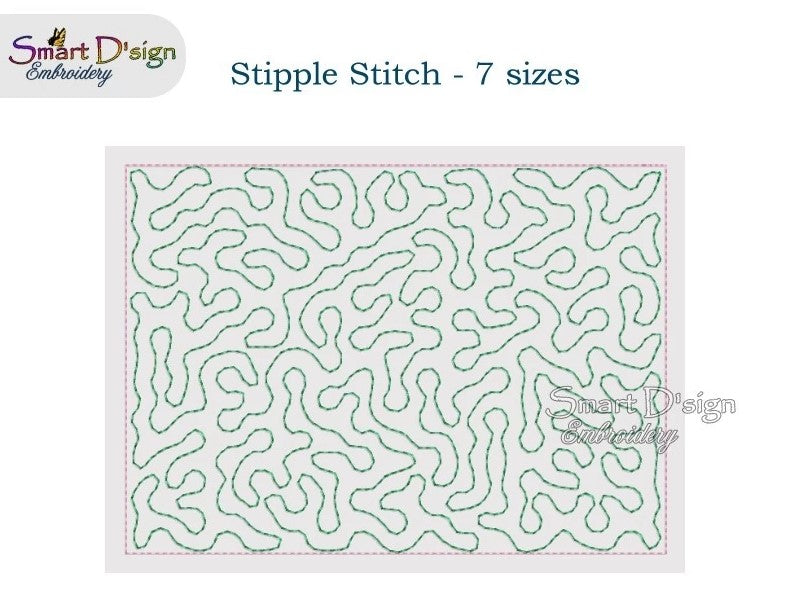 Stipple QUILT Stitch 7 Hoop Sizes