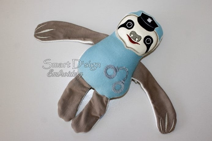 ITH PLUSH TOY SLOTH - POLICE OFFICER