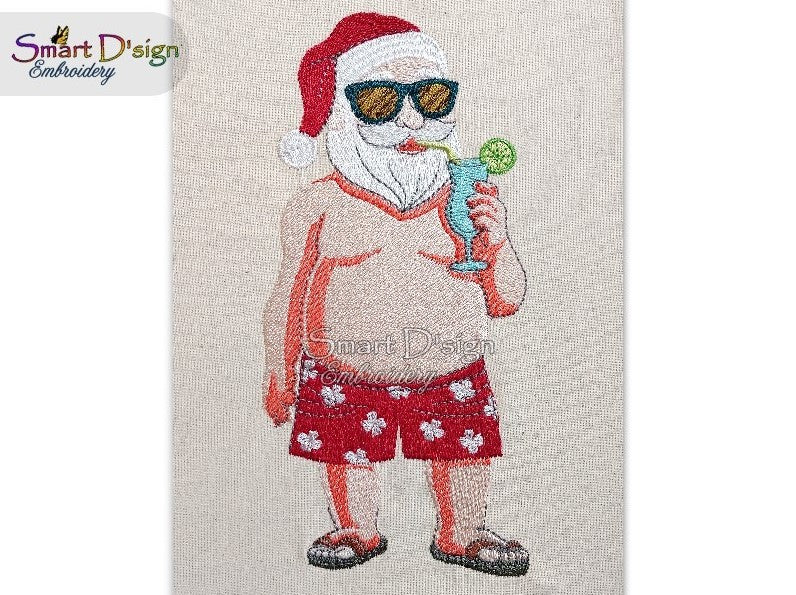 SUMMER SANTA CLAUS with COCKTAIL