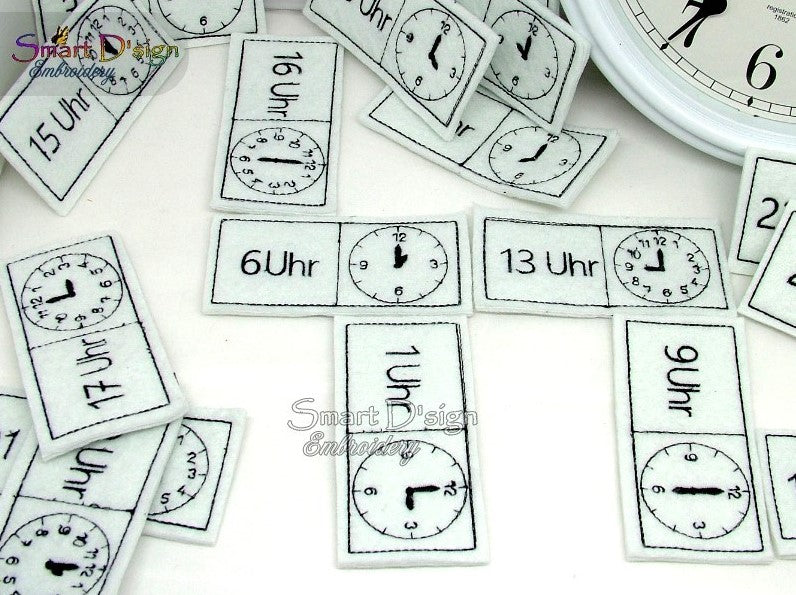 ITH CLOCK TIME DOMINO - UHR (German)